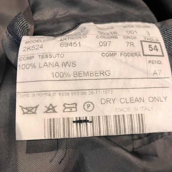 Trussini Linea Nuova 44L Gray Plaid Sports Coat Blazer 100% Lana Wool Italian - Picture 5 of 13